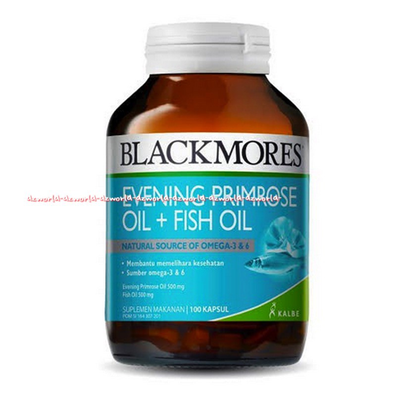 Blackmores Evening Primrose Oil Fish Oil 100kapsul Untuk PMS Blak more