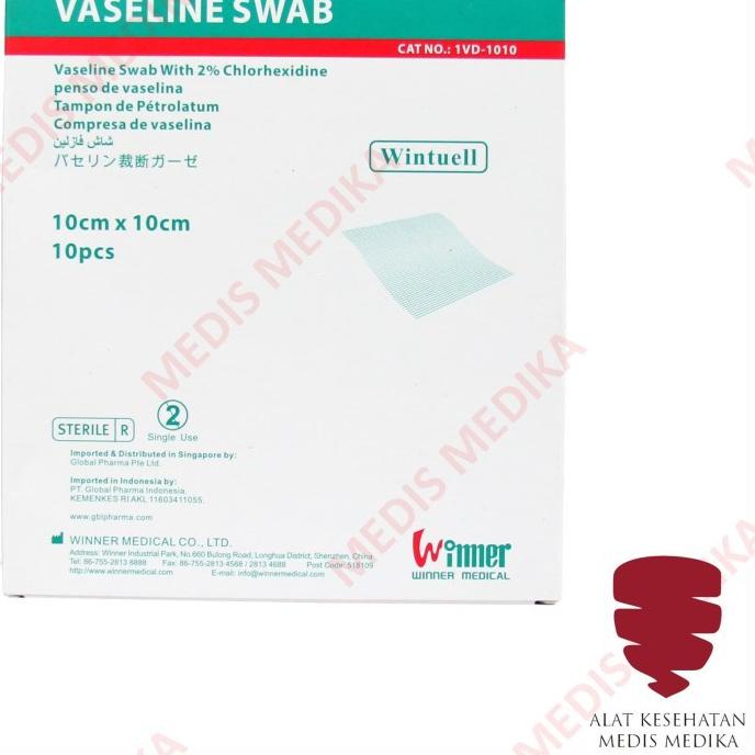 Vaselin swab 10 x 10 cm Kasa Luka Seperti Supratul Daryantul Box