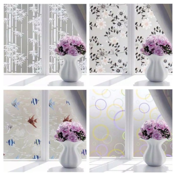 Stiker Kaca Sandblast untuk Rumah atau Kantor Lebar 45cm