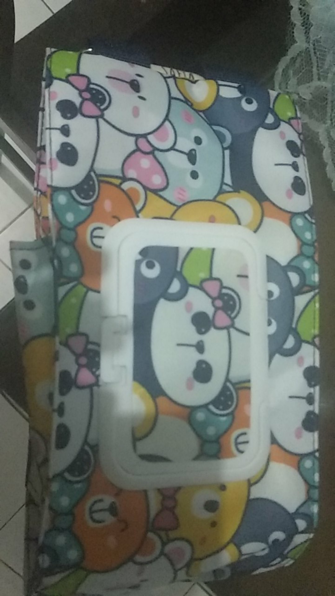 Tempat Tissue Basah Dan Kering 2in1 3in1 4in1 Panda Biru