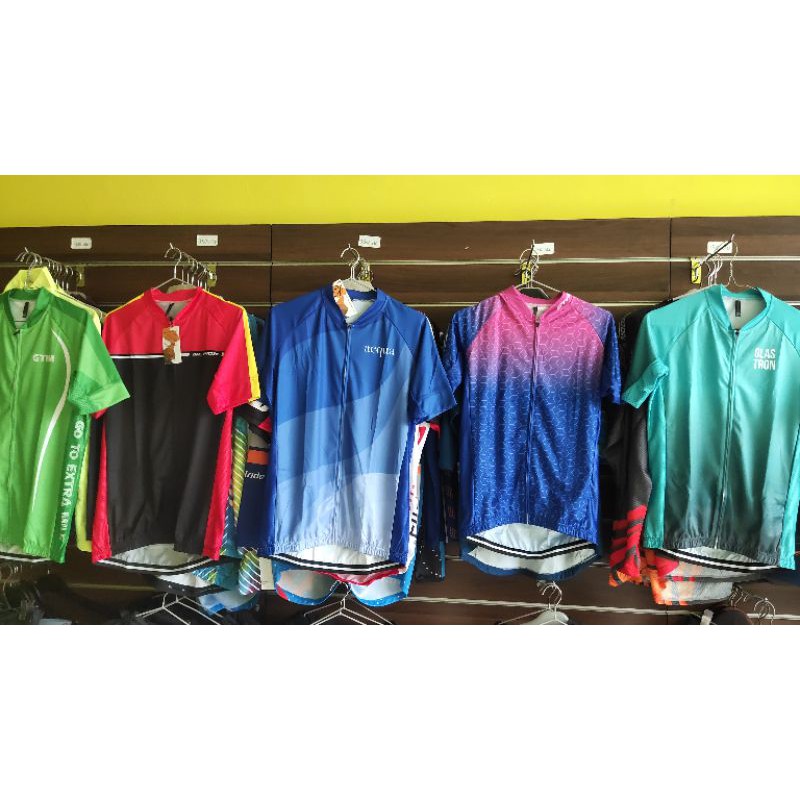 Jersey Sepeda single trek buat Rb..mtb..seli..ada saku belakang dan resleting depan full zipper