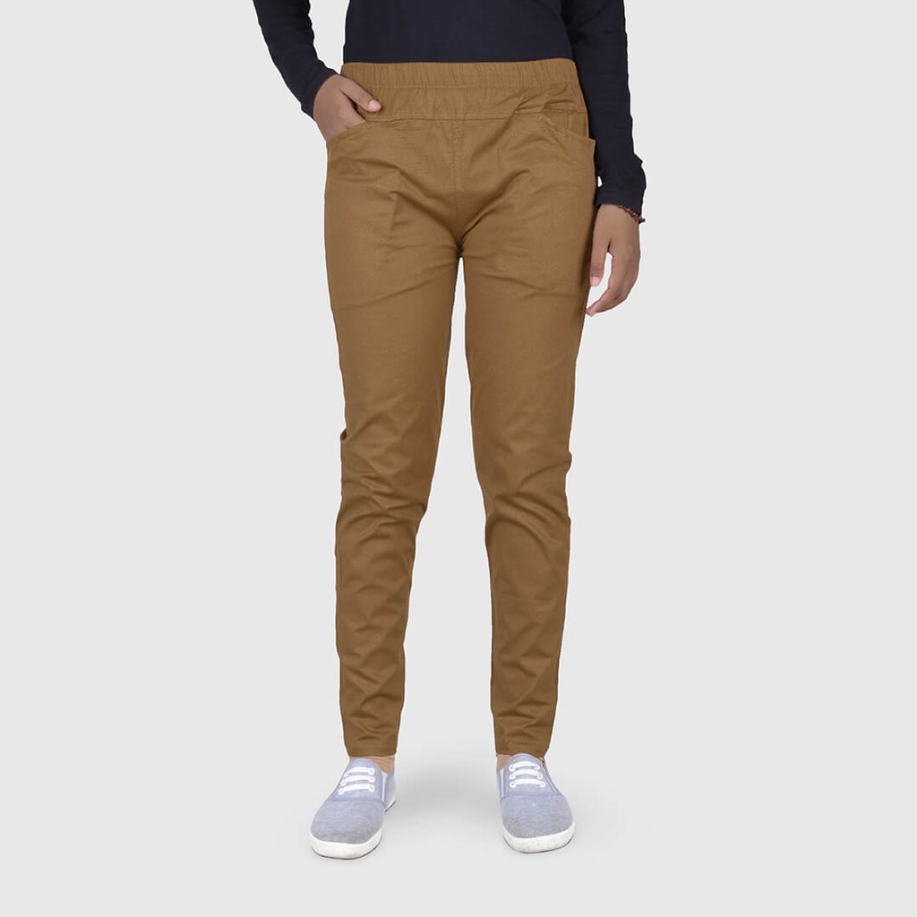 Jual Celana Katun Stretch Panjang Model Pensil - ZOI 10 wanita