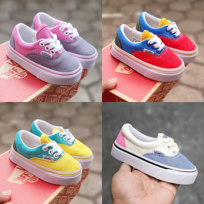 sepatu anak vans authentic multicolor terlaris size 20-30