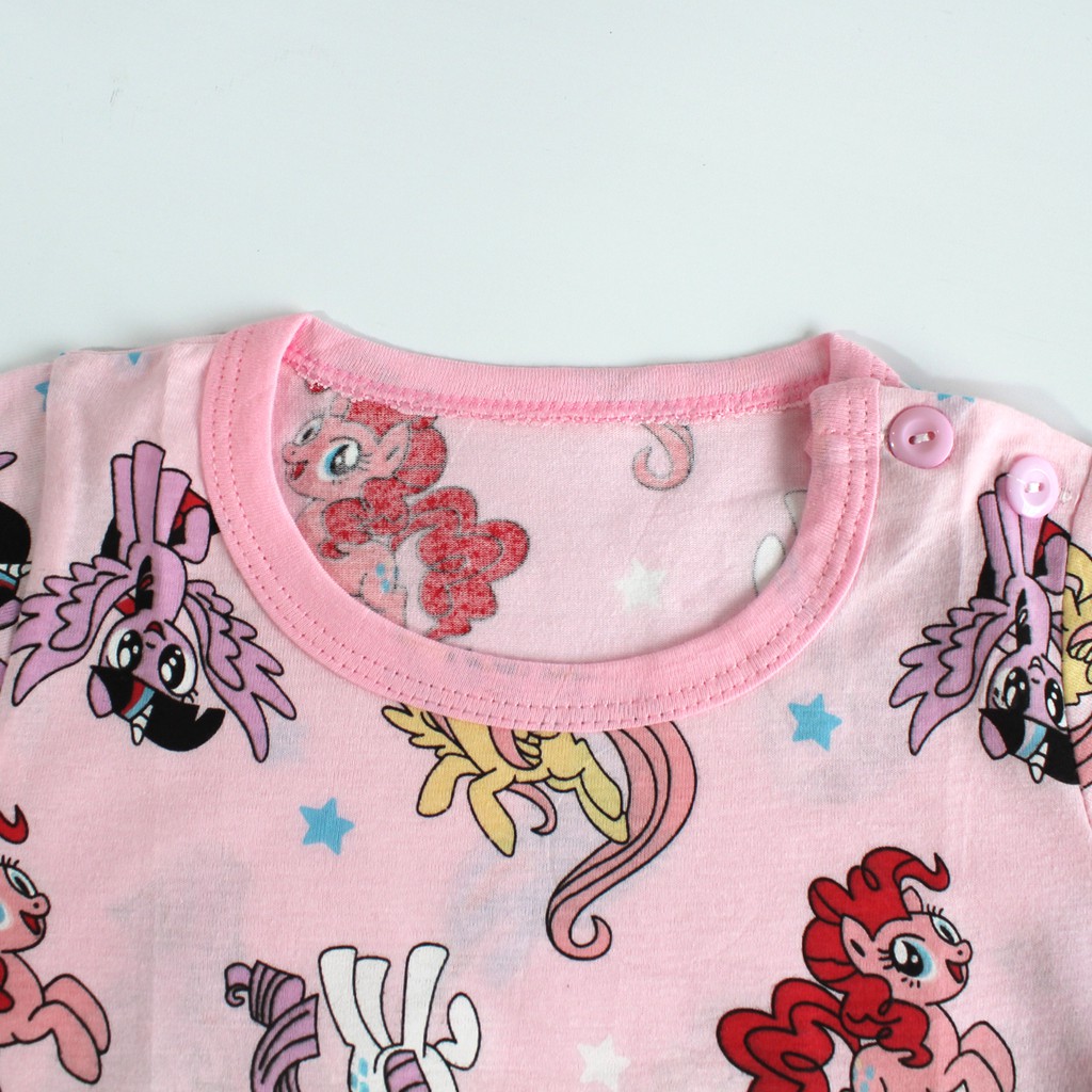 Piyama anak bahan katun import Piyama anak tangan pendek murah Baju tidur anak gambar unicorn lucu