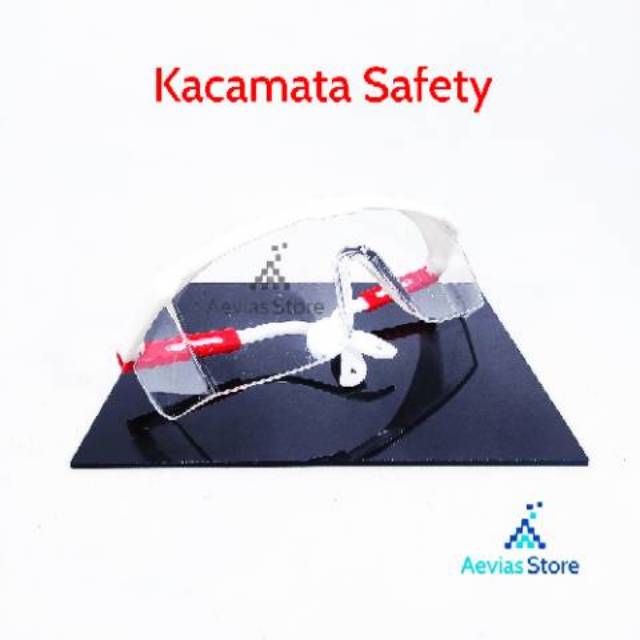 Kacamata Safety / Kerja / Las / Safety Glasses (Bening).