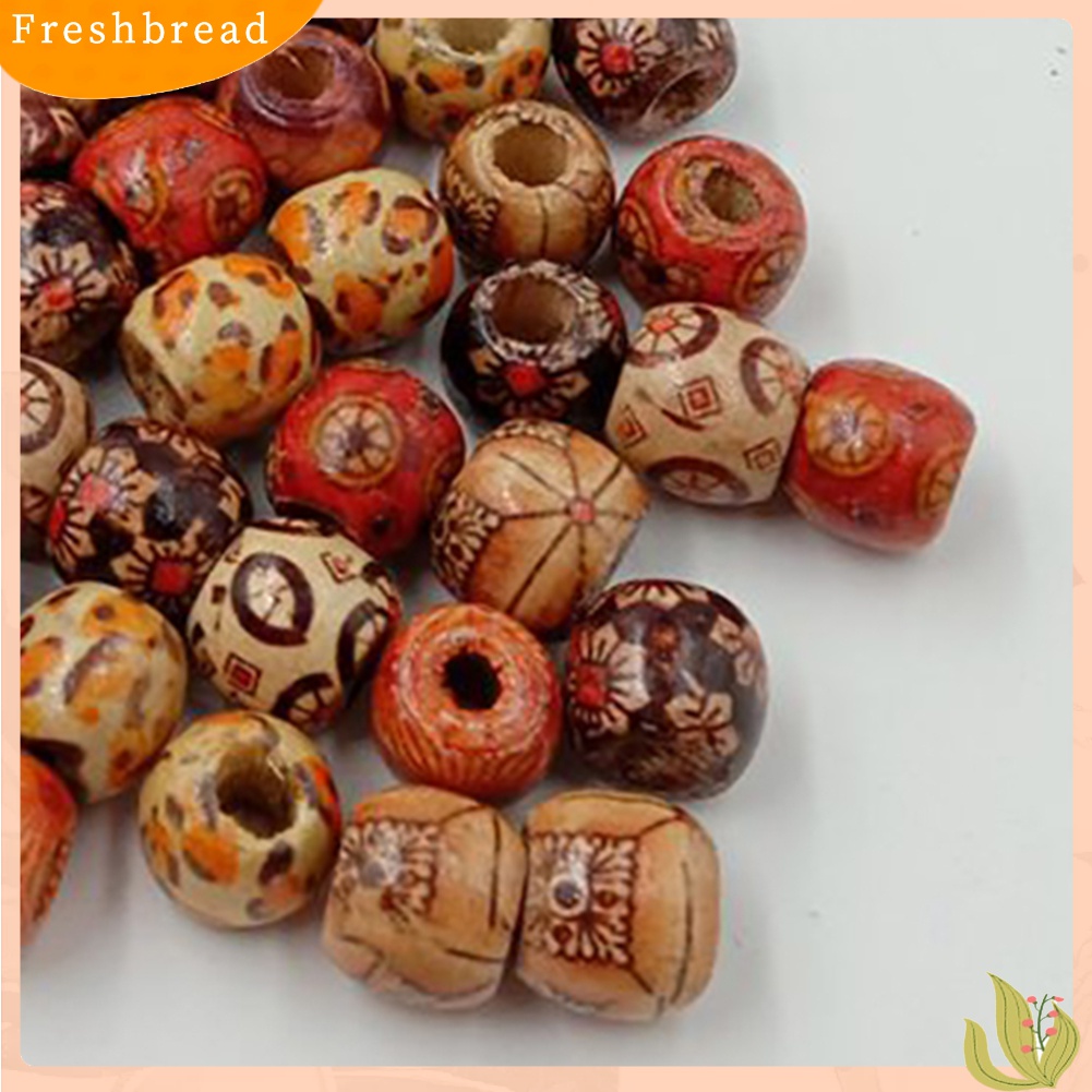 Terlaris Natural Wooden Round Loose Beads for DIY Jewelry Making Necklace Bracelet Craft