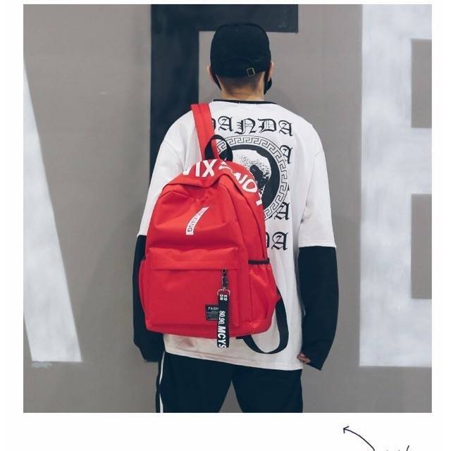 Be Your Style Tas Ransel Backpack Korea Ransel Sekolah SWAG Ransel Wanita Kanvas Fashion Tas Sekolah Siswa untuk Remaja Perempuan Ransel Wanita Warna Polos Kualitas Tas Buku Travel Santai