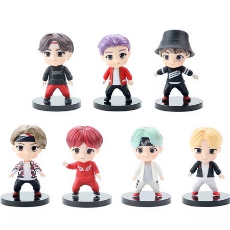 STAND FIGURE/ PANJANGAN FIGURAN/  BASKIN/ CAKE TOPPER/ BT$/ BT21 KPOP ARMY BANGTAN BOYS CUTE