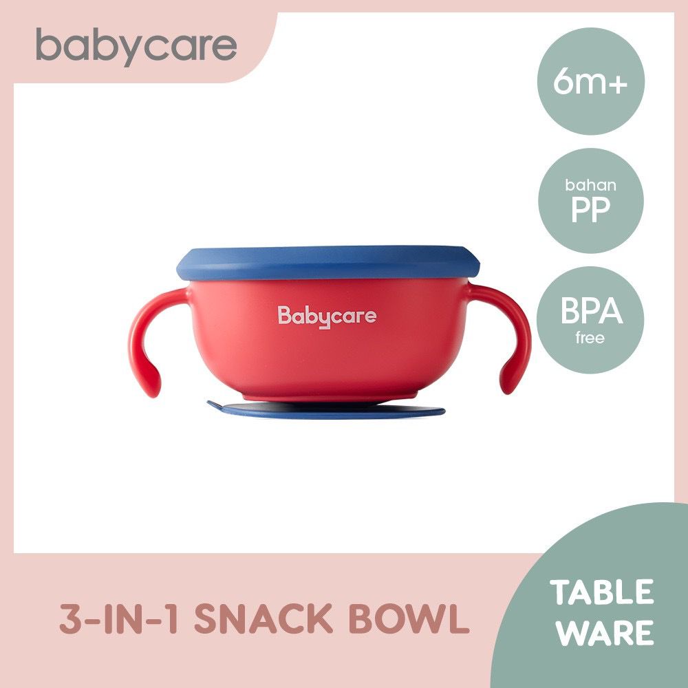 Babycare Baby 3in1 Snack Bowl - Perlengkapan Makan Anak