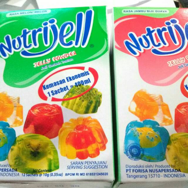 

nutrijell jelly powder isi 12sachet @10gram