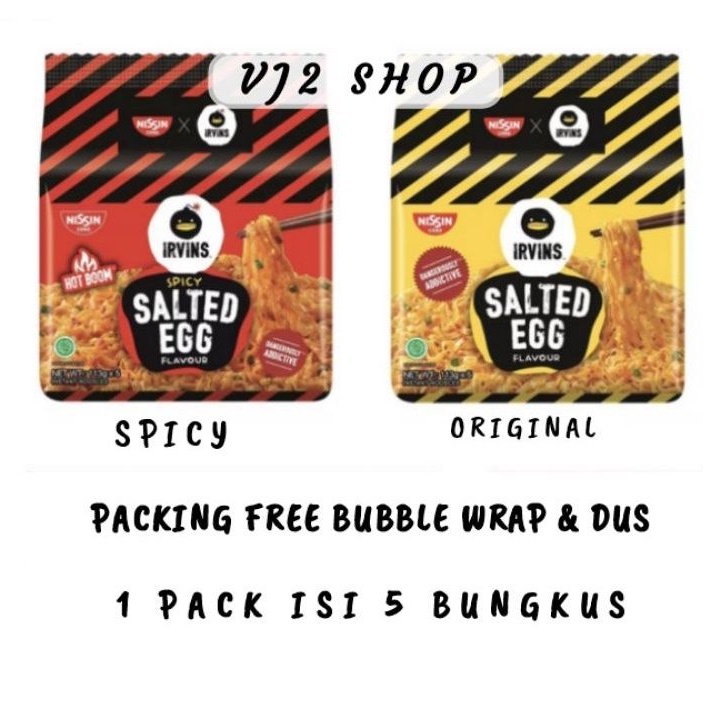 

Irvin Nissin Salted Egg Noodle Mie Instant Irvins Mie Telur Asin