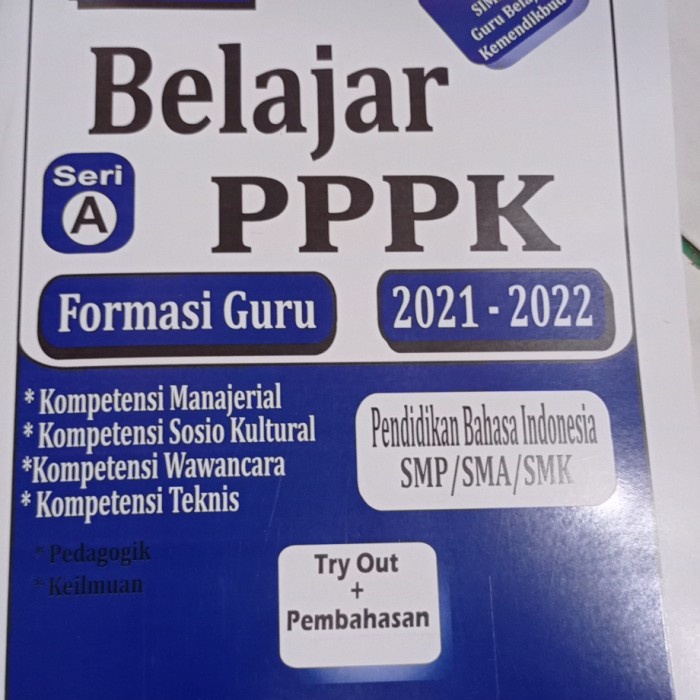 

PROMO TERMURAH Modul Buku PPPK 2021 Guru Bahasa Indonesia KPL148