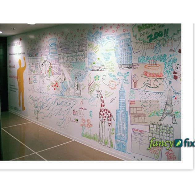 

WHITEBOARD ADHISIVE PORTABLE PAPAN TULIS TEMPEL PENGAMAN DINDING