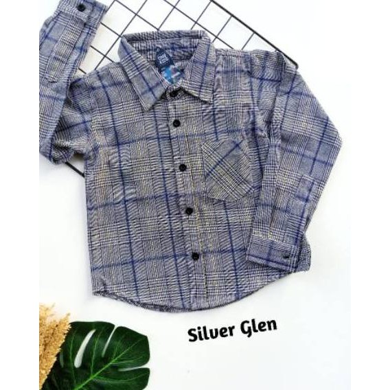 HARGA GROSIR✱ 1-15Th  KEMEJA ANAK COWOK FLANEL LENGAN PANJANG BAJU PAKAIAN REMAJA MURAH BRANDED ...