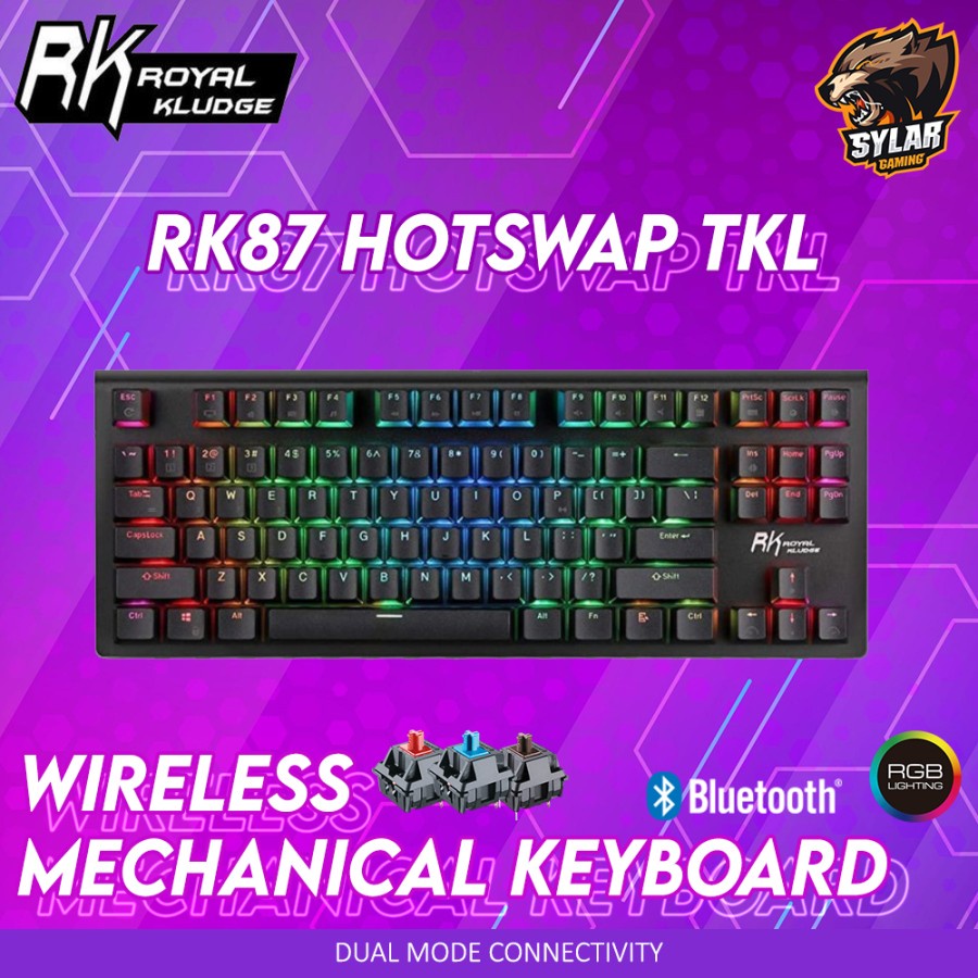 Royal Kludge RK87 / G87 RGB TKL Bluetooth Mechanical Gaming Keyboard