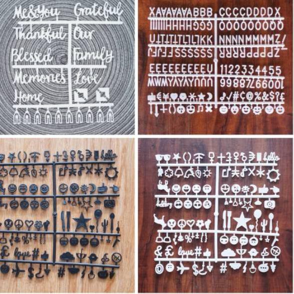 

COD Tulisan / Abjad / Huruf tambahan untuk felt letter board papan nama bayi message box terbaik
