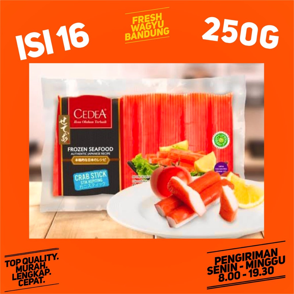 

CEDEA CRAB STICK 250G STIK KEPITING SUKI SHABU STEAMBOAT HALAL