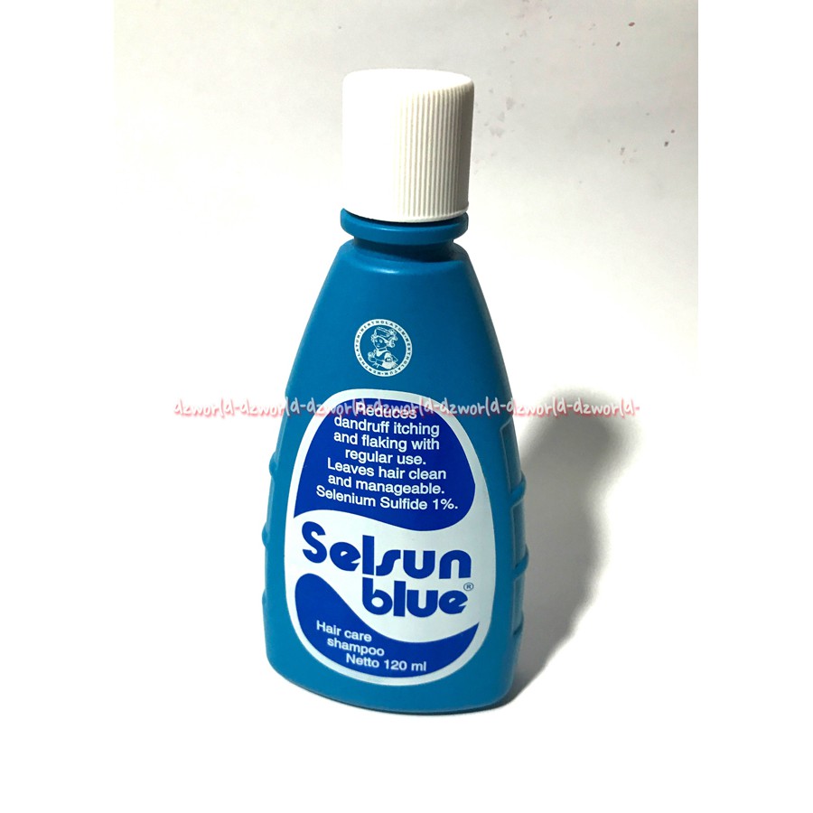 Selsun Blue Biru 120ml Shampoo Ketombe Selsan Blu Biru Sel Sun Selenium Sampoo Rambut Beretombe Gatal Botol Kemasan Biru