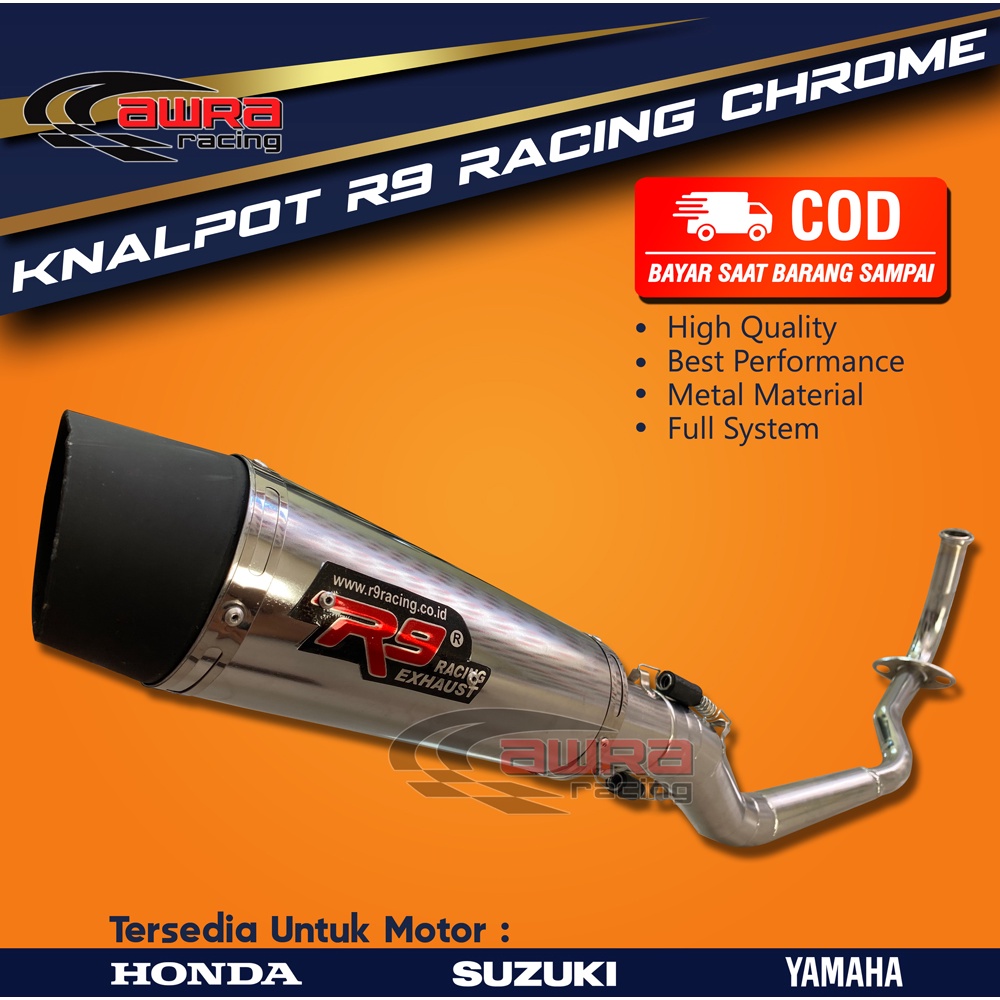 Knalpot racing R9 motor matic