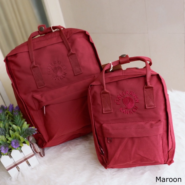 maroon kanken backpack