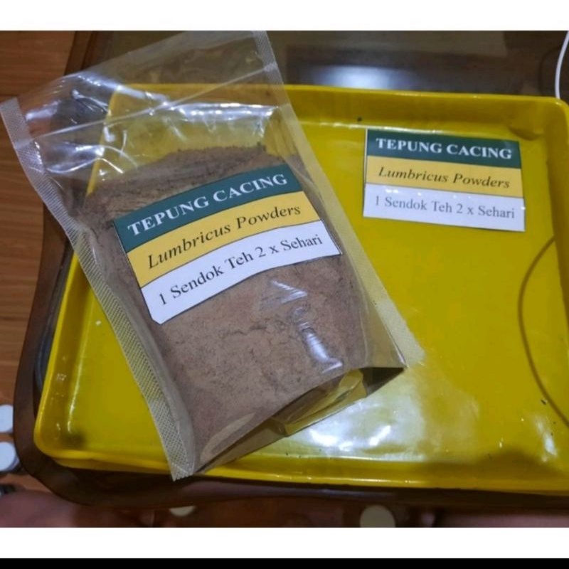 TEPUNG CACING LUMBRICUS RUBELLUS 250GRAM