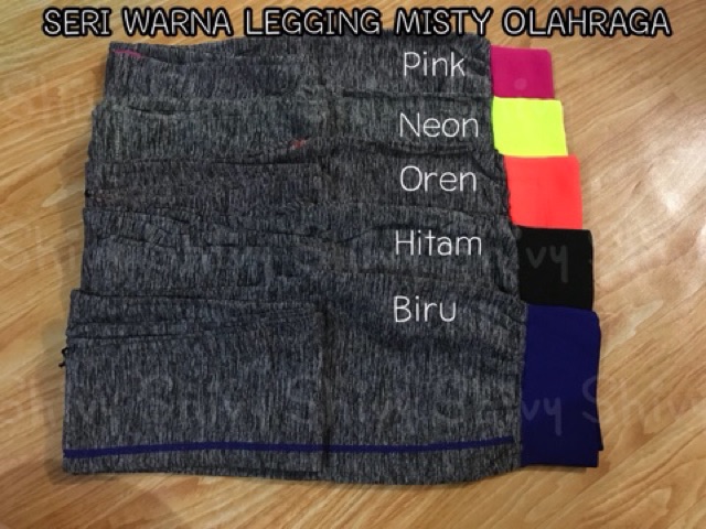 Celana Legging Senam Panjang Import Misty Tutul Wanita Olahraga