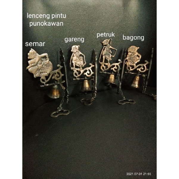 Lonceng pintu kuningan antik diameter lonceng 5cm.