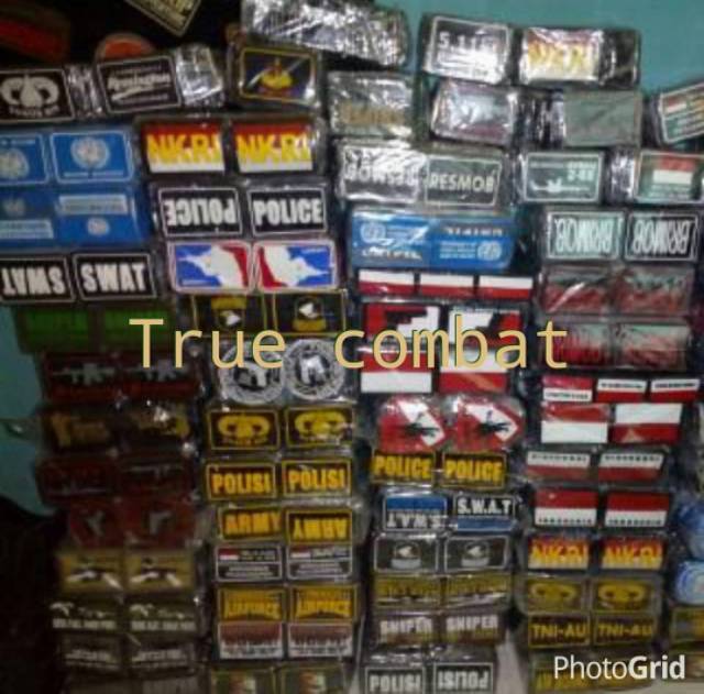 Macam macam patch rubber,tempelan karet,emblem