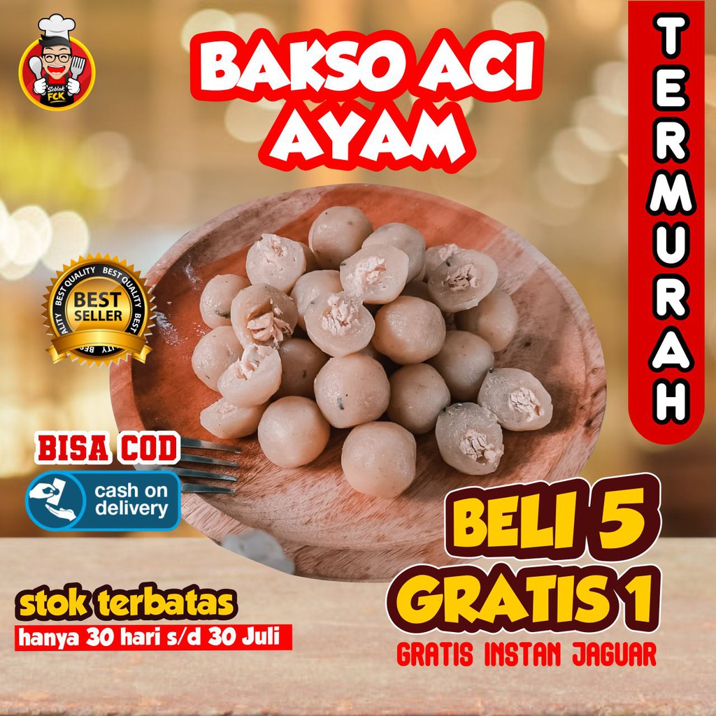 PENTOL ACI MENTAH JAGUAR 20Biji TERMURAH ALL VARIAN ISI BASO ACI BOCI BAKSO ACI BELI 5 GRATIS 1