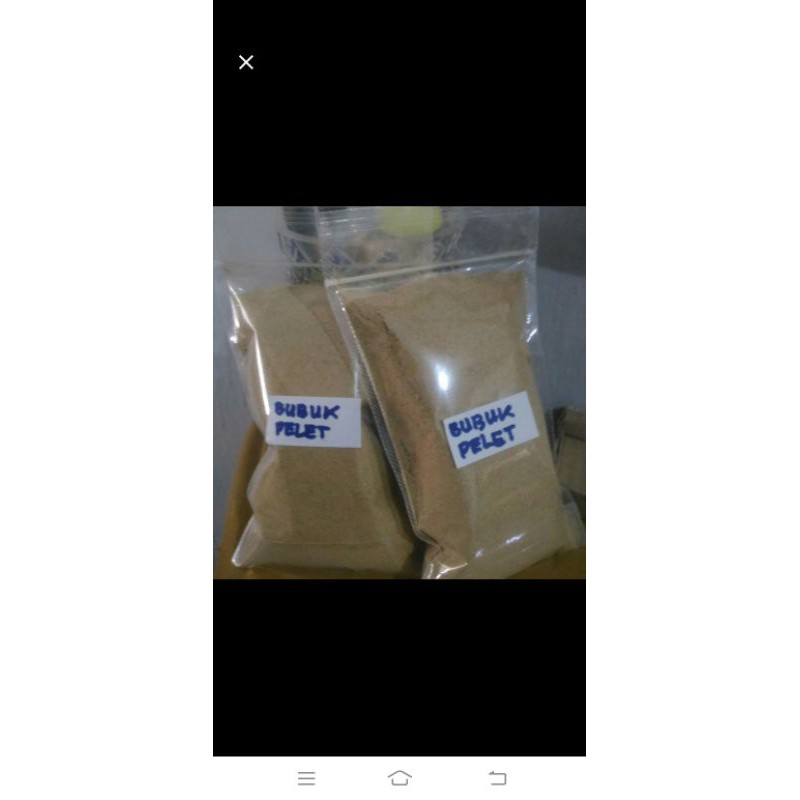 pelet bubuk umpan pancing