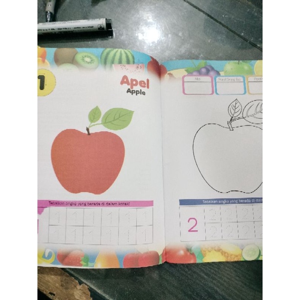 buku seri paud buah 32 halaman (19x27cm)