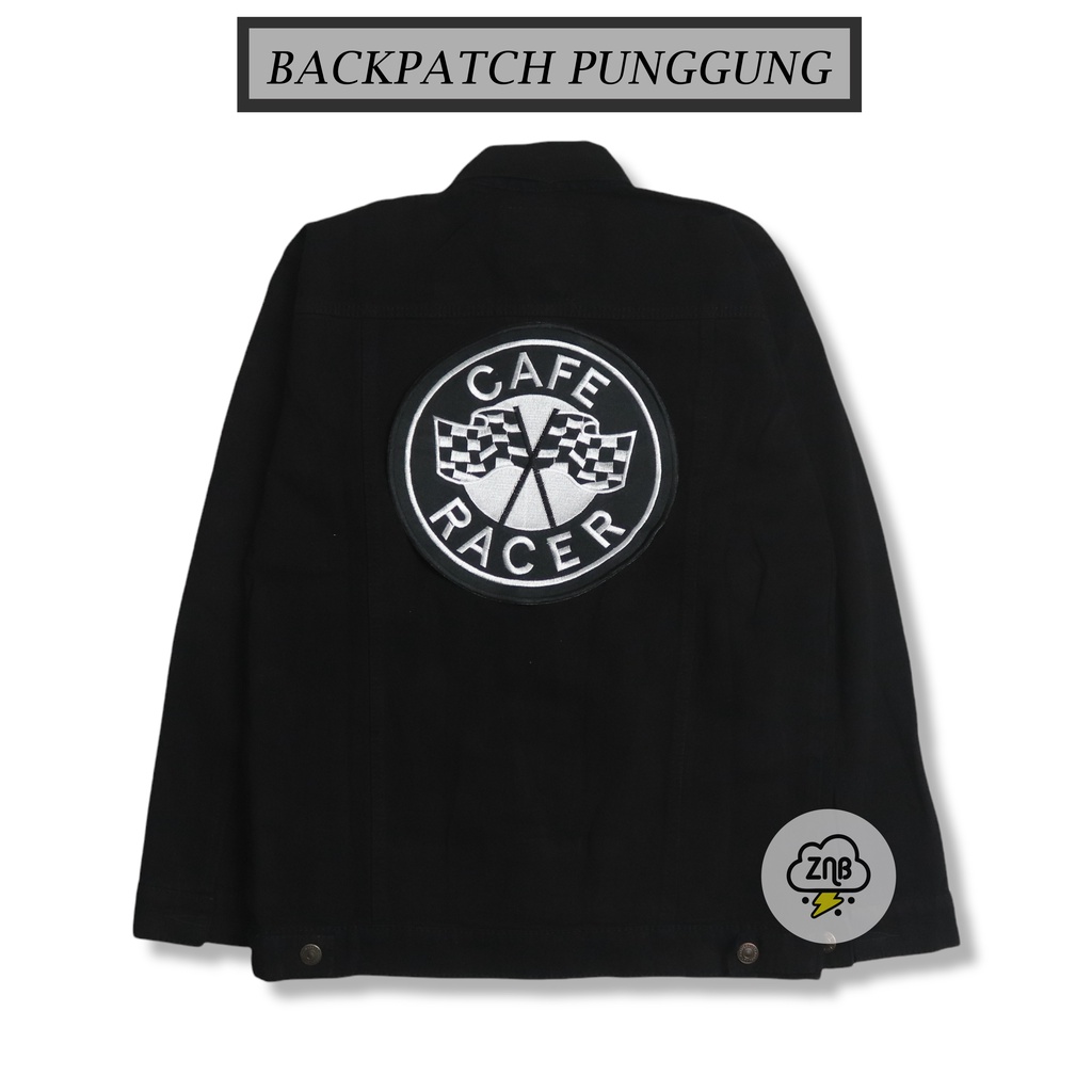 ZINBONS Backpatch bordir tempelan jaket hoodie jaket jeans dan kemeja patch cafe racer emblem cafe racer