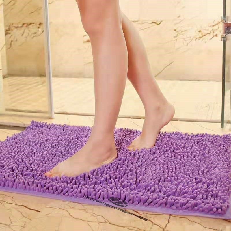 Keset Kaki Cendol 40X60CM Doff Microfiber PREMIUM QUALITY Kain Anti Slip Alas Kaki Lantai Bulu Kamar