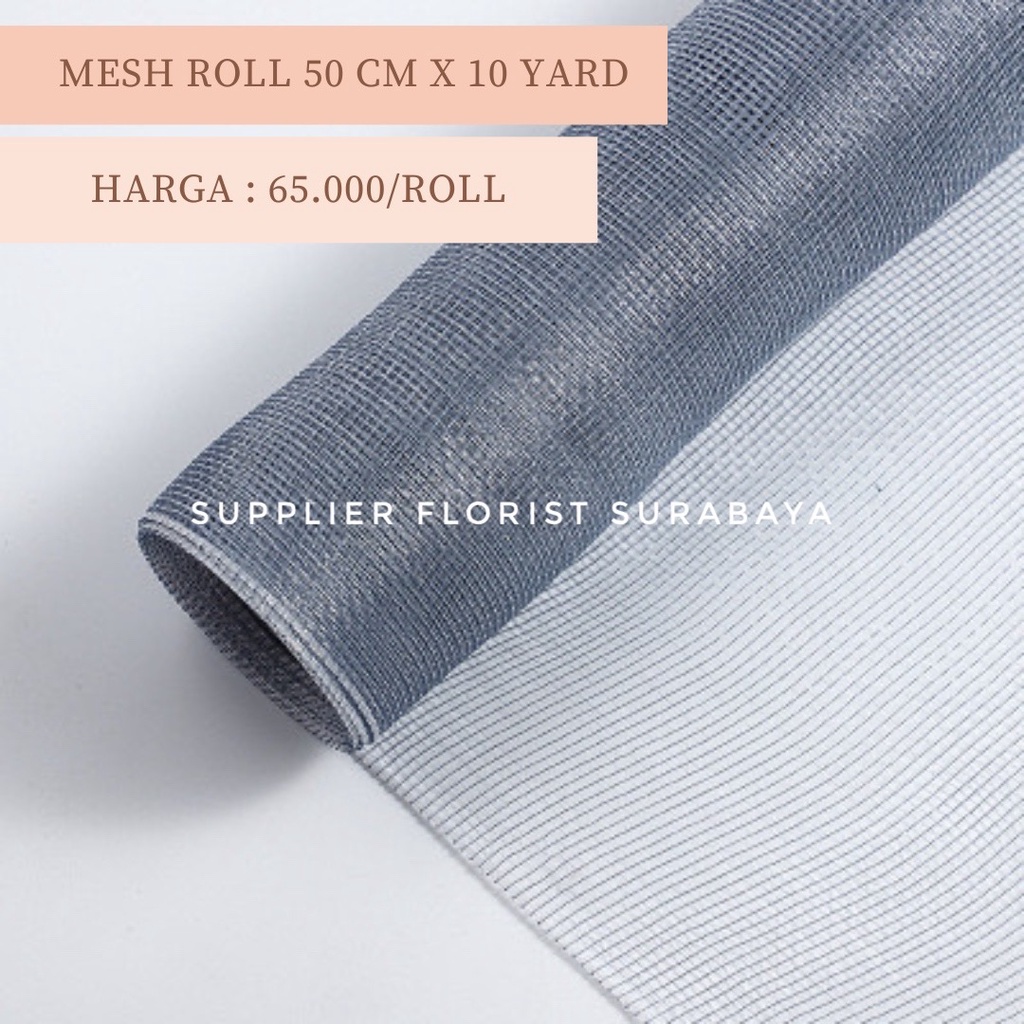 POLYNET SPIDERNET MESH ROLL WRAPPING PAPER KOREA / WRAP BUNGA JARING/Flower Wrapping Paper Polynet Korea