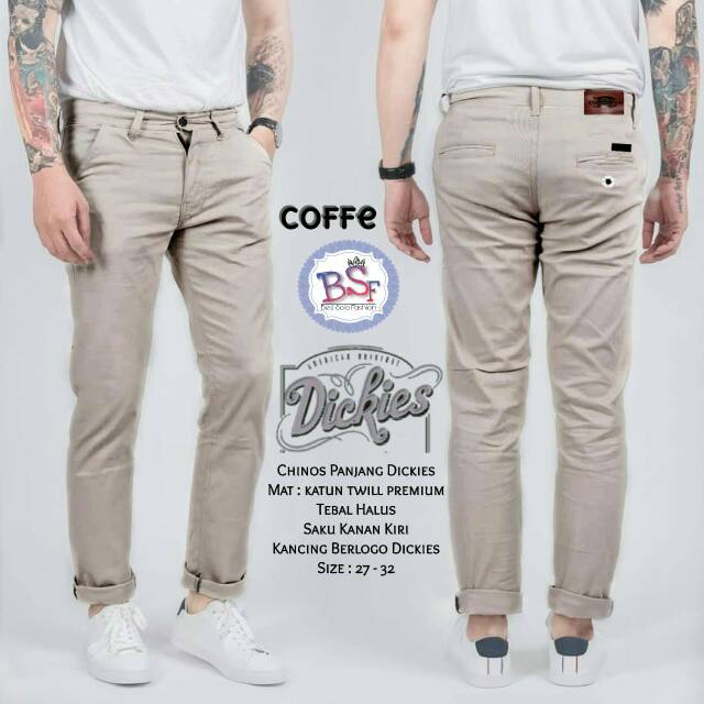 celana chinos premium merk dickies/celana chinos panjang slimfit