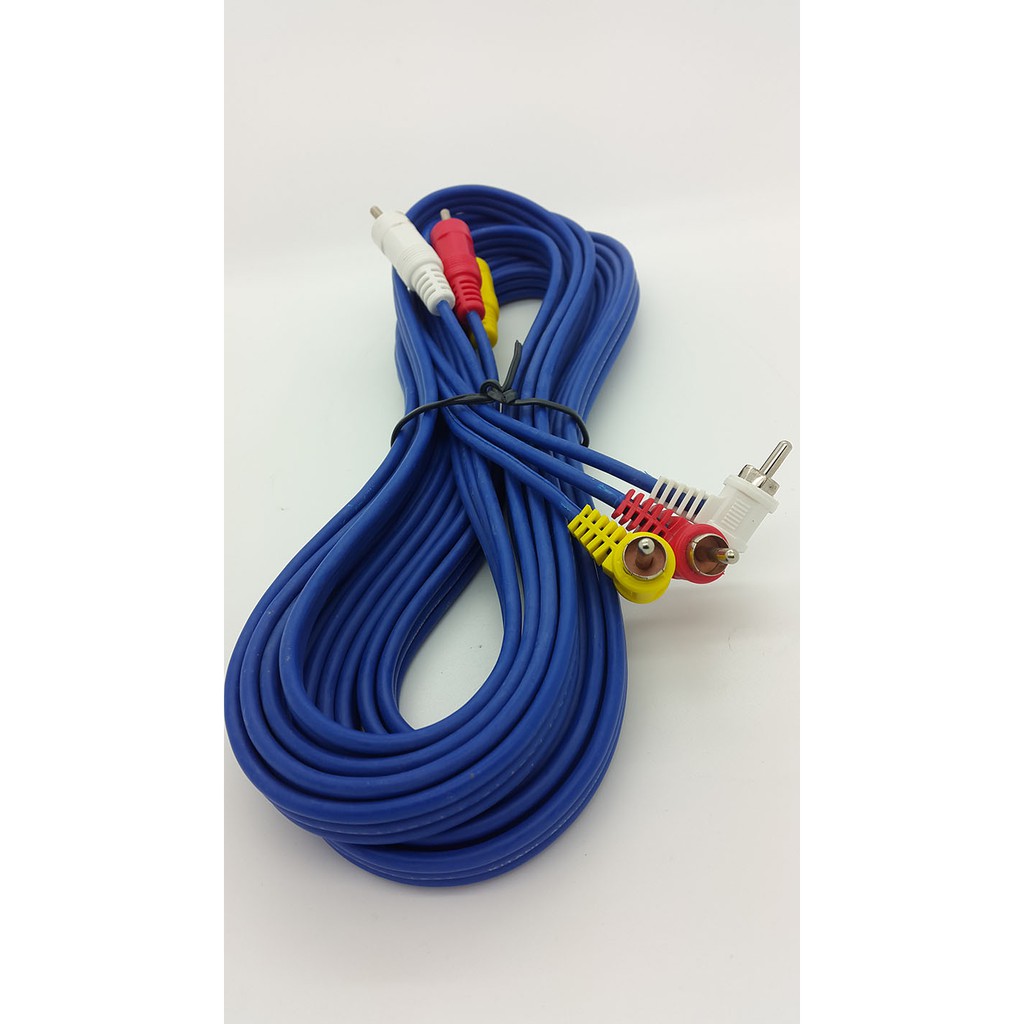 Kabel RCA 3 K 3 Male Merk KITANI ( Cable RCA ) Panjang 5m