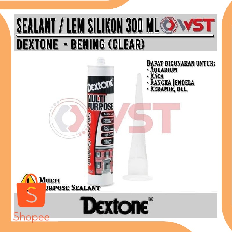 

Unik perkakas LEM SILIKON CLEAR BENING - DEXTONE LEM SILICONE CLEAR 300ML 1 Murah