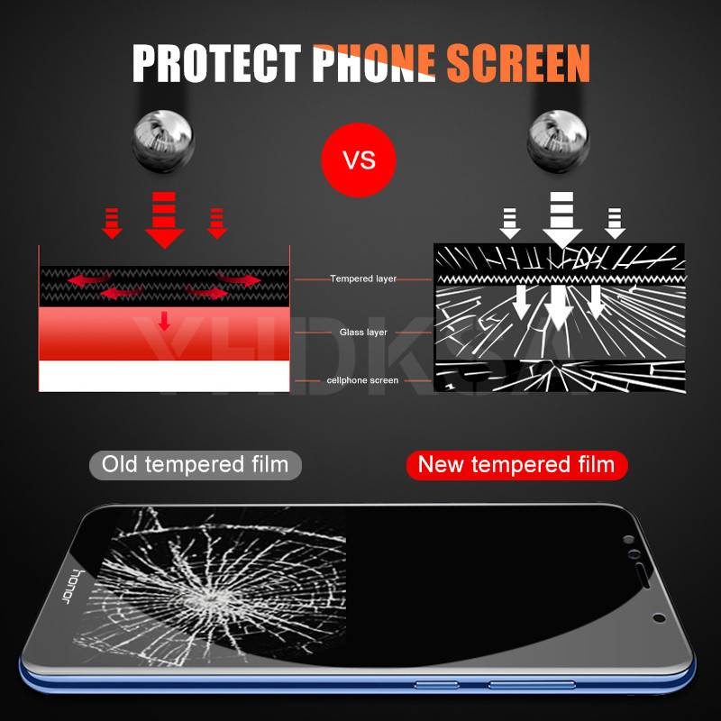 9H Full Cover Protective Glass For Huawei Honor 8X 8A 8C 8S Tempered Glass Honor 7A 7C 7X 7S 9X 9A 9C 9S Play Screen Protector