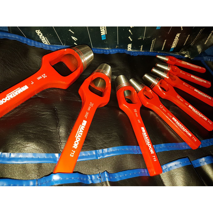 

MATADOR Pembolong Plat Plong Set 8 Pcs Hollow Punch Germany