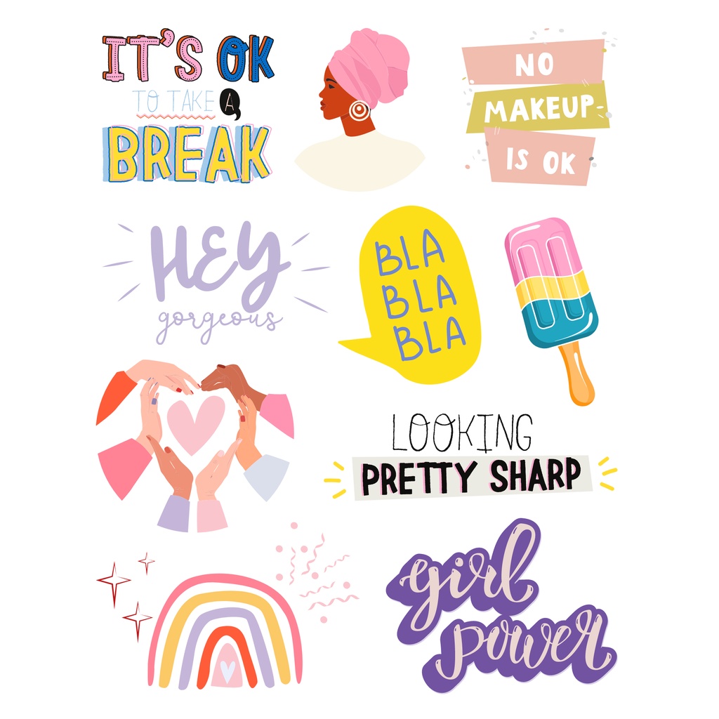 

Sticker Sheet Aesthetic tumblr | 107 quotes