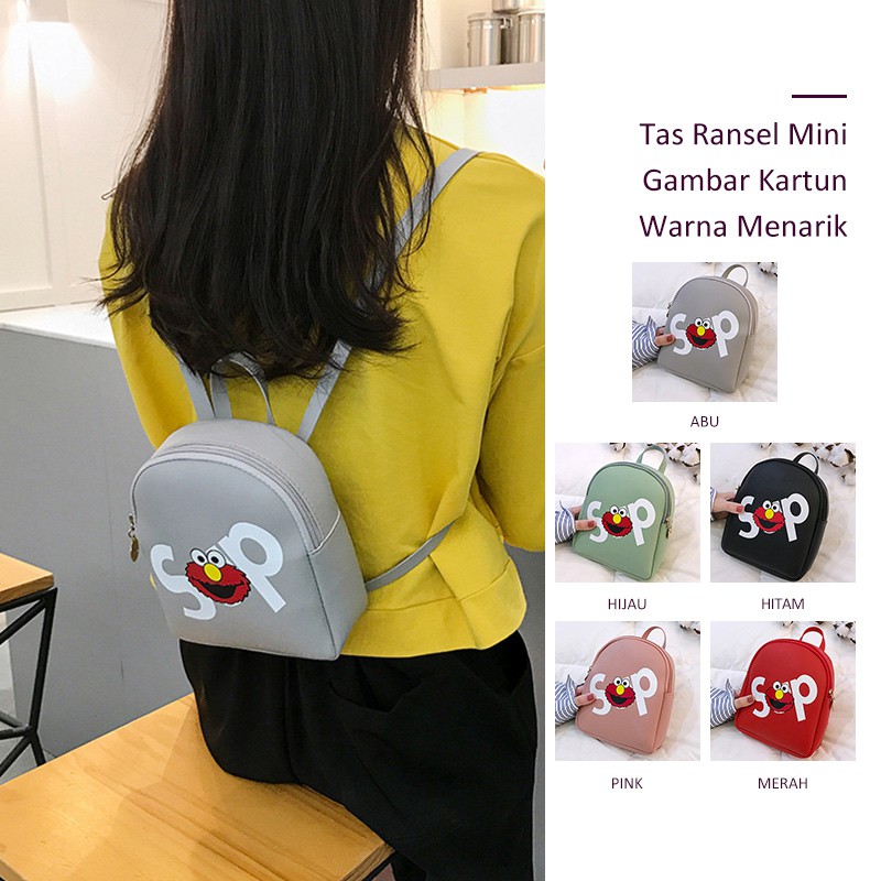 

Herbaay BISA COD Tas Ransel Mini Dengan Gambar Kartun yang Lucu dan Unik