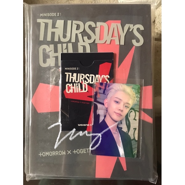 pc photocard yeonjun pob global weverse + album sealed mess ver