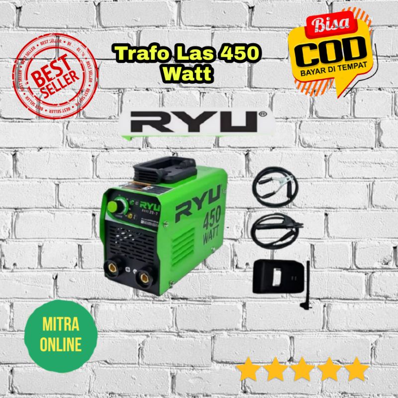 Mesin Las Listrik / Trafo Las / Inverter IGBT 450Watt RYU RII 120-1