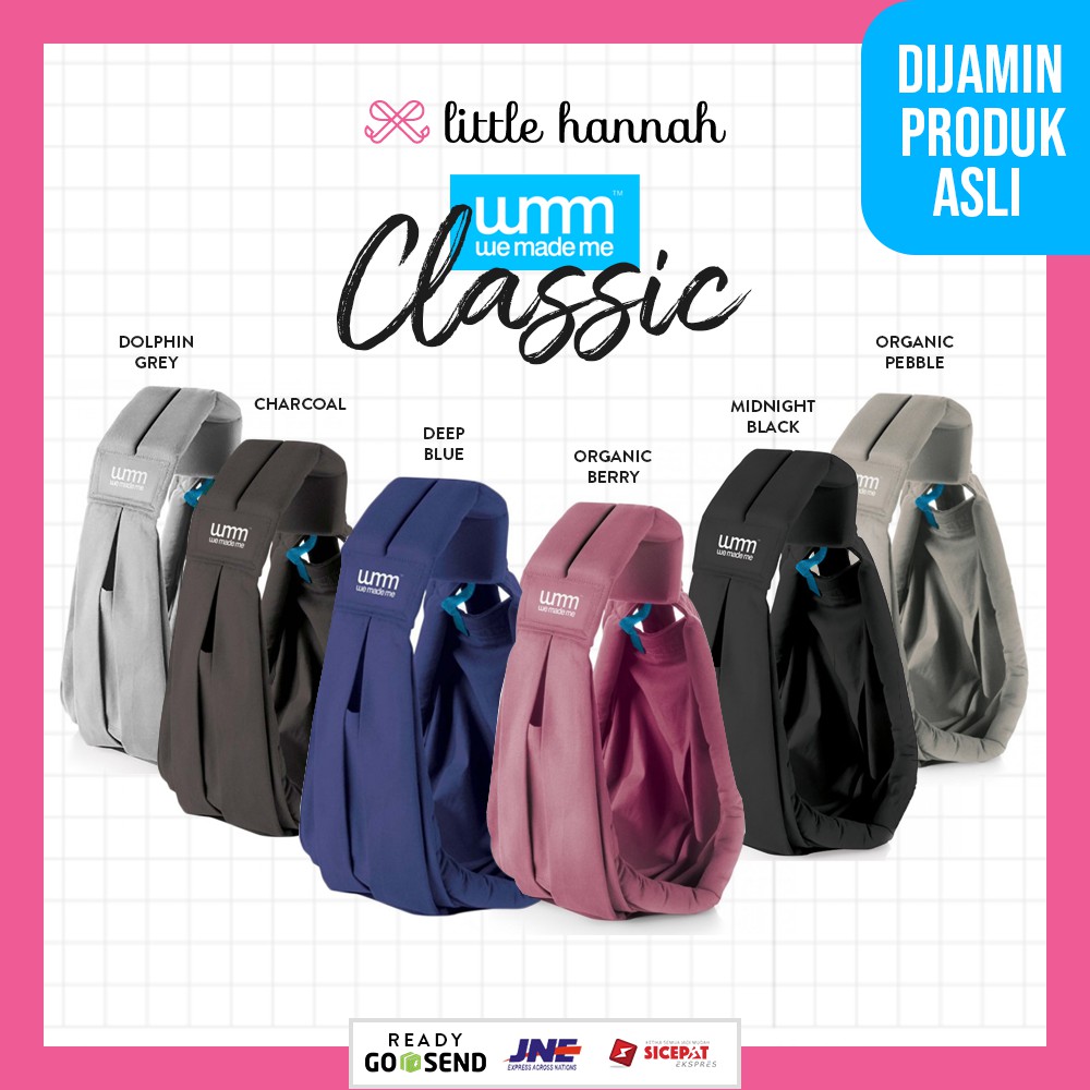 WMM Soohu Sling Classic Gendongan Bayi Sling / Baby Sling / Baba Sling / ORIGINAL