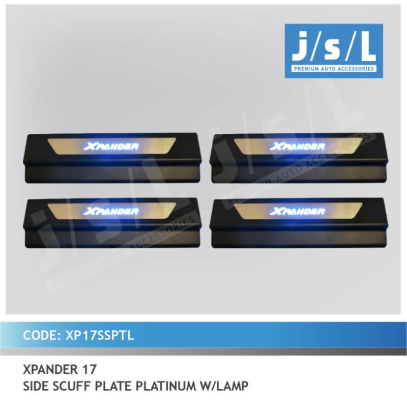 sillplate pintu samping xpander LED lampu model platinum jsl