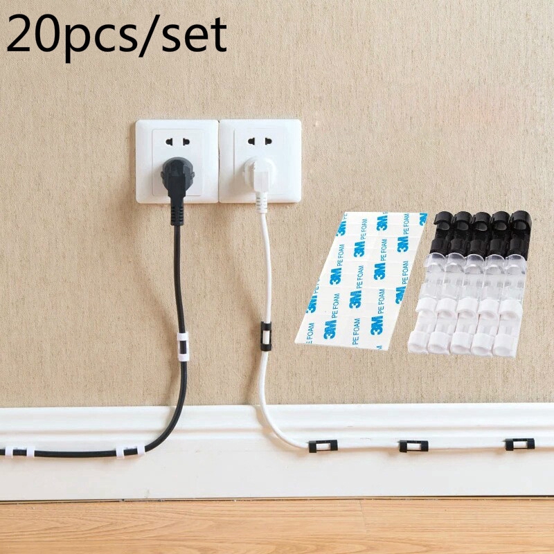 Adhesive Wire Cable Organizer Clip,Earphone Telephone Line Tie Charge Cable Fixer Management Holder