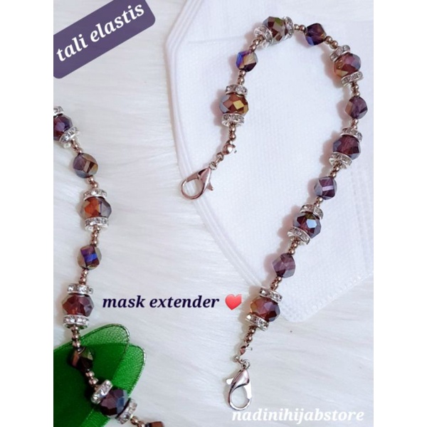 KONEKTOR MASKER HIJAB MUTIARA / PENGAIT MASKER / MASK STRAP / TALI MASKER