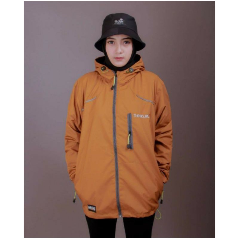 Jaket Parasut Wanita Waterproof Anti Air Original The Bojiel (CHEST) / Jaket Cewek-Gold