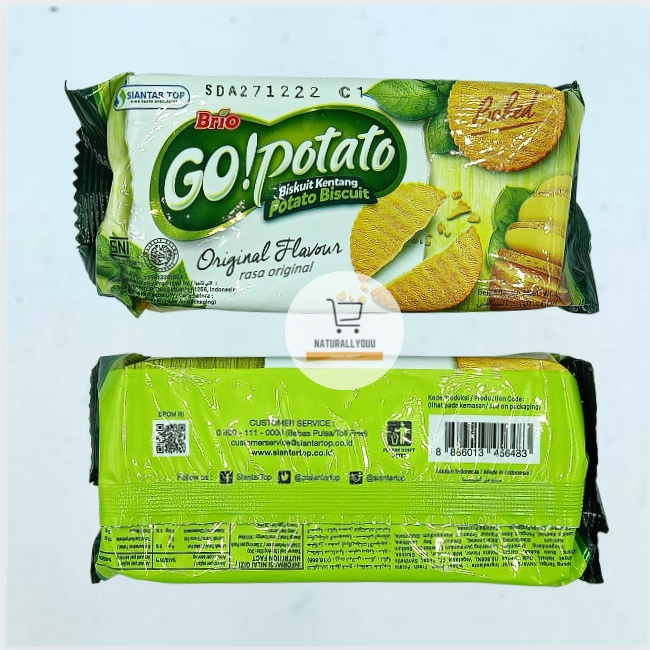 

Brio Go Potato Biskuit Kentang Original 60gr