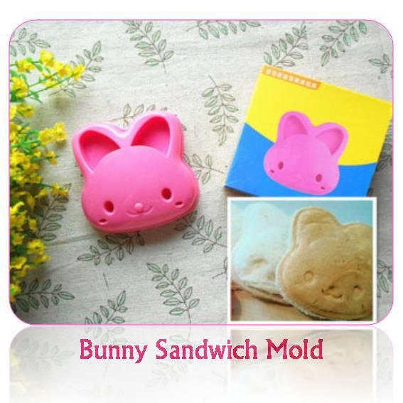 Cetakan Roti Bentuk Kelinci - Cetakan Nasi Bekal Anak Kartun - Cetakan Bento - Sandwich Mold BUNNY